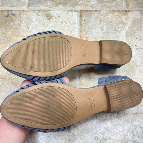 Quipd Buckle Gray Bohemian Western Southwestern Light Academia Wooden Flats 9 - Picture 8 of 13